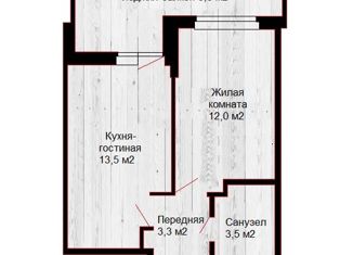 Продаю однокомнатную квартиру, 41 м2, Краснодар, ЖК Акварели 2, Тепличная улица, 62/1к5