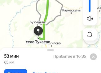 Продажа земельного участка, 44.4 сот., село Тукаево, улица Чанышева, 50