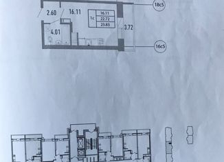Продается квартира студия, 23.4 м2, Санкт-Петербург, метро Старая Деревня, Полевая Сабировская улица, 45к1