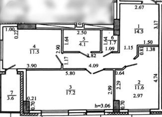 Продажа 2-ком. квартиры, 64 м2, Якутск, улица Кузьмина, 26Б, Гагаринский округ