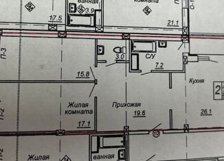 Двухкомнатная квартира на продажу, 88.8 м2, Чебоксары, улица Сергия Радонежского, 11