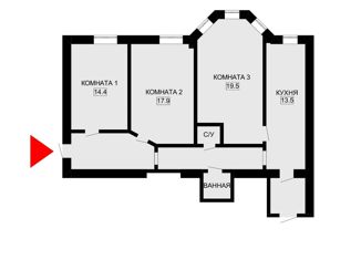 Продам 3-ком. квартиру, 86.3 м2, Санкт-Петербург, Лермонтовский проспект, 8А, метро Сенная площадь