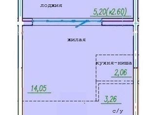 Продается квартира студия, 27.3 м2, Уссурийск, улица Сергея Ушакова, 8А