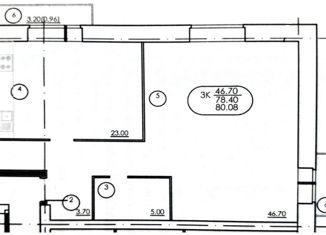Продаю 2-ком. квартиру, 80 м2, Вологодская область, проспект Победы, 50А