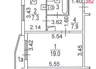 Продам однокомнатную квартиру, 38 м2, Москва, Святоозёрская улица, 14, метро Улица Дмитриевского