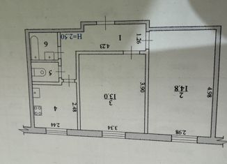 Продам двухкомнатную квартиру, 44 м2, Волжский, улица Мира, 117