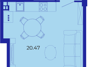 Продажа квартиры студии, 34 м2, Брянск, улица Комарова, 49, Советский район