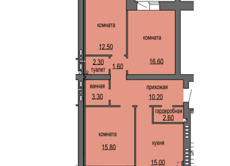 Продаю 3-комнатную квартиру, 80.2 м2, Великий Новгород, аллея Веряжское раздолье, 10к1, ЖК Раздолье