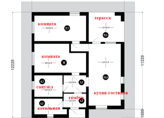 Продажа дома, 100 м2, Тюмень, Калининский округ, коттеджный посёлок Лето-Парк, 346