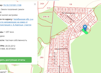 Продажа земельного участка, 12 сот., село Большие Харлуши, Малиновая улица, 10