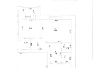 Продам 2-комнатную квартиру, 60.6 м2, Благовещенск, улица Комарова, 13