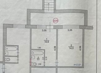 Продам однокомнатную квартиру, 27.6 м2, Мордовия, улица 40 лет Победы, 28