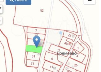 Продаю участок, 19 сот., деревня Еремеево, деревня Еремеево, 19