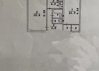 Продается двухкомнатная квартира, 43.4 м2, Новосибирск, улица Солидарности, 82, улица Солидарности