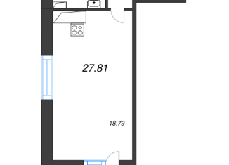 Продаю квартиру студию, 27.81 м2, Санкт-Петербург