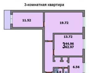 Продается трехкомнатная квартира, 61 м2, Москва, улица Генерала Антонова, 4к1, улица Генерала Антонова
