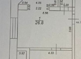 Продам 1-комнатную квартиру, 56.4 м2, Тверь, улица Ефимова, 32, Центральный район