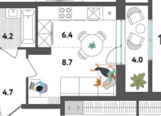 Продаю квартиру студию, 24 м2, Пермь, Мотовилихинский район, Инженерная улица, 36