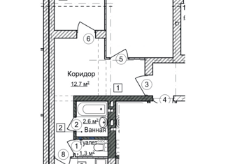 Продам 2-комнатную квартиру, 49.4 м2, Балахна, улица Космонавтов, 14