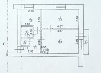 2-комнатная квартира на продажу, 38 м2, Татарстан, улица Газинура Гафиатуллина, 22