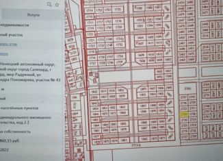 Продаю участок, 6.5 сот., Салехард, улица Любови Баженовой