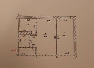 Продам двухкомнатную квартиру, 44.3 м2, Чебоксары, улица 50 лет Октября, 8