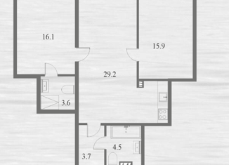 Продам трехкомнатную квартиру, 73 м2, Санкт-Петербург, Петровский проспект, 11к3