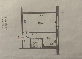 Продажа 1-комнатной квартиры, 30.5 м2, поселок городского типа Краснобродский, Комсомольская улица, 32