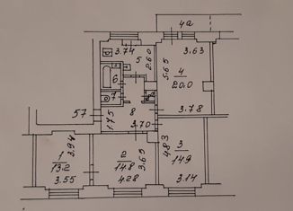 Продается четырехкомнатная квартира, 86.1 м2, Москва, улица Земляной Вал, 14-16с1, метро Курская