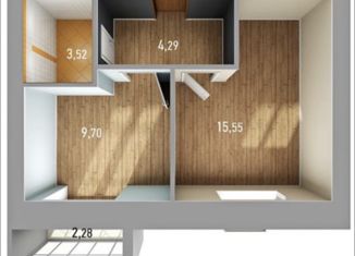 Продается 1-ком. квартира, 36 м2, деревня Царёво, улица Петра Гаврилова, 8