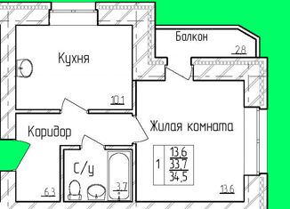 Продается двухкомнатная квартира, 68 м2, Благовещенск, Игнатьевское шоссе, 10/2