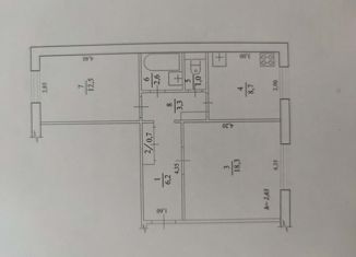 Продаю двухкомнатную квартиру, 51 м2, рабочий посёлок Эльбан, 1-й микрорайон, 46