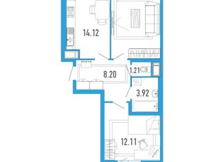 Продается 2-комнатная квартира, 57 м2, Мурино, улица Шувалова, 18/8, ЖК Территория