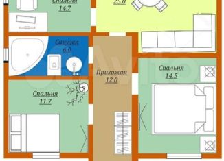 Продам дом, 87 м2, посёлок Лазурный, Черноморская улица