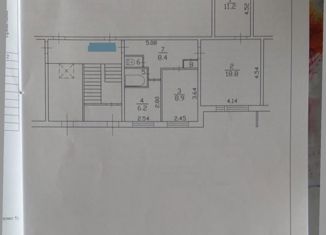 Продается трехкомнатная квартира, 56.9 м2, городской посёлок имени Свердлова, 1-й микрорайон, 1