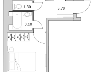 Продажа двухкомнатной квартиры, 47 м2, Санкт-Петербург, ЖК Шекспир, улица Руднева, 18