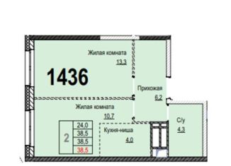 Продается 1-ком. квартира, 39.3 м2, Москва, улица Эйнштейна, 5, станция Немчиновка