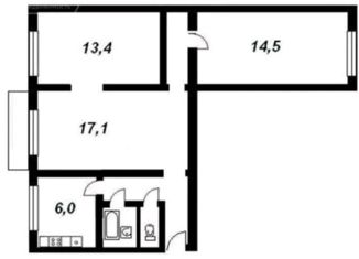 Продажа 3-комнатной квартиры, 60 м2, Кемерово, Строительная улица, 6А, жилой район Кедровка