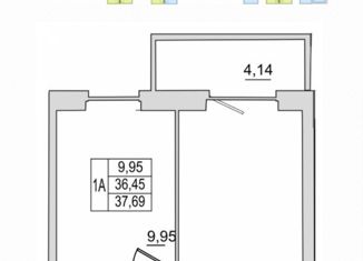 Продается 1-ком. квартира, 37.69 м2, Псковская область, улица Ижорского Батальона, 17