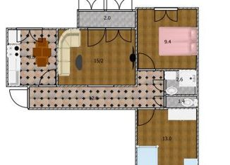 Продается 3-комнатная квартира, 62.1 м2, Покров, Больничный проезд, 4К2