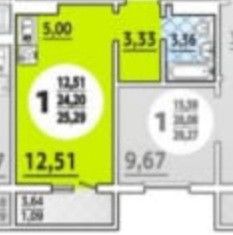 Продам квартиру студию, 25 м2, Краснодар, улица имени Валерия Гассия, 17, микрорайон Почтовый