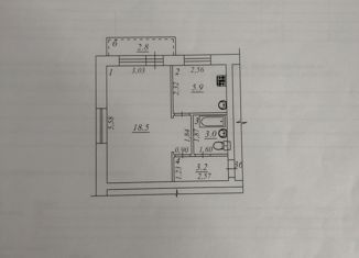 Продам 1-ком. квартиру, 31.4 м2, Самара, Московское шоссе, 26, метро Московская