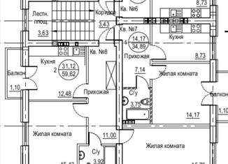 Продается комната, 34.2 м2, Калининград, переулок Лукашова, 12