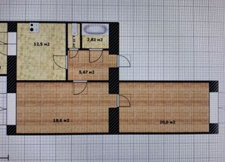 Продаю 2-комнатную квартиру, 65.3 м2, Тольятти, Гидротехническая улица, 24В, Комсомольский район