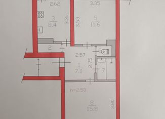 Продаю 2-ком. квартиру, 50.6 м2, Выборг, Садовая улица, 4