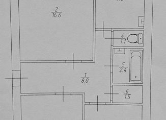 Продается трехкомнатная квартира, 61.4 м2, Пугачёв, Октябрьская улица, 109/1