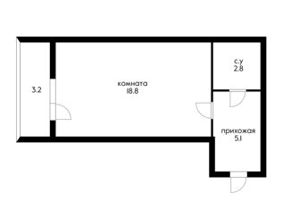 Продажа квартиры студии, 26.7 м2, Краснодар, улица Цезаря Куникова, 18к10, микрорайон Завод Радиоизмерительных Приборов