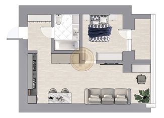 Продажа двухкомнатной квартиры, 39.4 м2, Красноярск, ЖК Скандис озеро, улица Авиаторов, 26