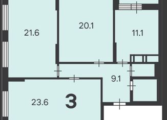 3-ком. квартира на продажу, 90.1 м2, Москва, Люблинская улица, 76к3, станция Перерва