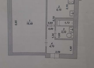 1-ком. квартира на продажу, 33.53 м2, Димитровград, Западная улица, 15